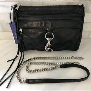 Authentic NWT Rebecca Minkoff MAC Bag Blk Leather
